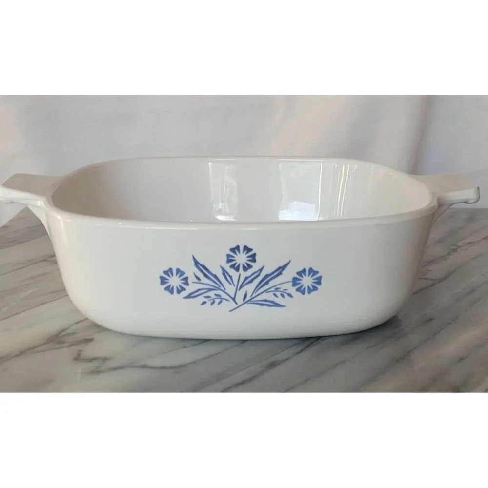 Corning Ware Cornflower‎ Blue 1QT Casserole Baking Dish Vintage 60s No Lid